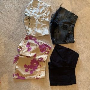 4 denim short shorts